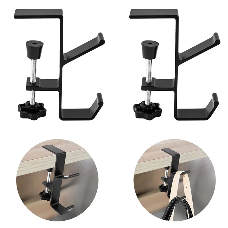 Tragbarer Kopfhörer-Aufhänger, stanzfreier Tischkantenhaken, Wandhängeregal, multifunktionaler Halter für Gaming-Kopfhörer, Aufbewahrungshaken