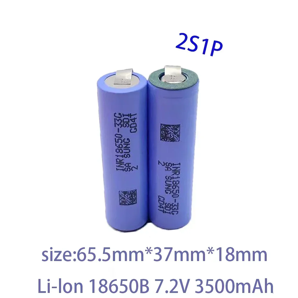 2S1P 2S2P 3S1P 3S2P 4S2P 5S2P 7.2V 10.8V 16.8V 18V 33G Rechargeable Li-ion Battery 18650 3500mAh 18V Screwdriver Battery