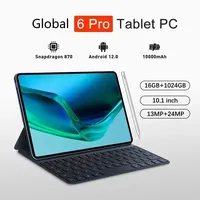 New 2025 Pad 6 Global Tablet PC Android 12 11 Inch 16GB 1024GB 5G Dual SIM Phone Call GPS Bluetooth WiFi Google Tablette