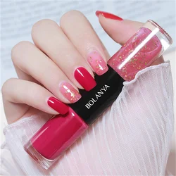 2023 Nail Polish Without Lamp Oily Double-headed Nail Polish Free Baking Quick Drying Non-fading Net Red Sequin Nail Polish