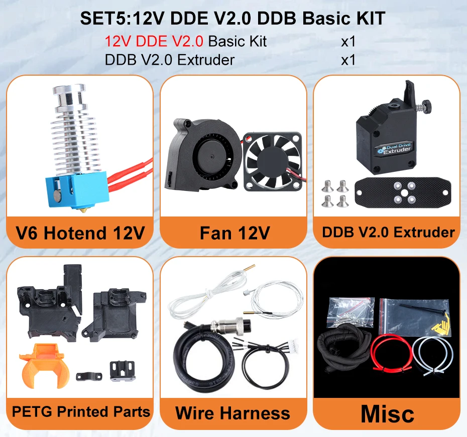 Trianglelab DDE V2 Direktantrieb-Extruder-Upgrade-Plan für Creality Ender-3 CR10 Serie 3D-Drucker, kompatibel mit TD6 HOTEND – Detail 17