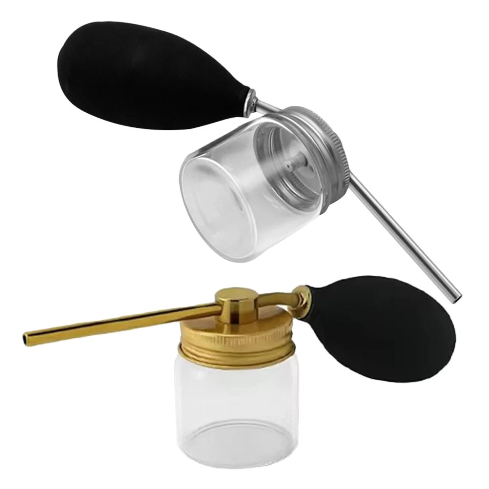 

2Pcs Professional Powder Dispenser for Hair Fibers Precise Application Easy to Use Transparent Bottle for Salon and Home