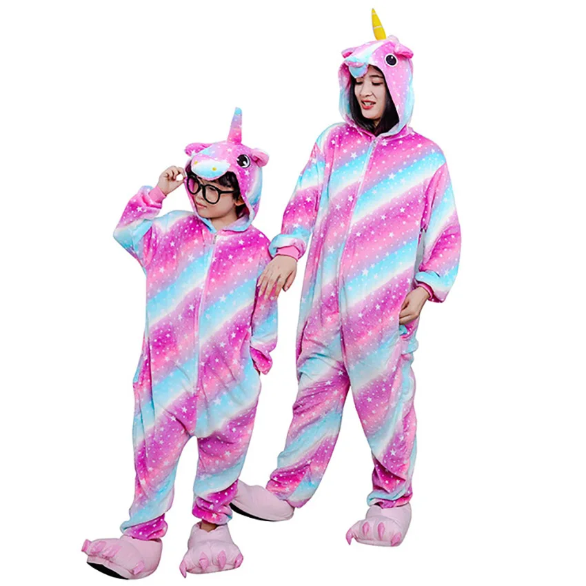 

Adults Cartoon Onesies Kigurumi Unisex Anime Unicorn Cosplay Costumes For Halloween Christmas Party Women Men Animal Pajamas