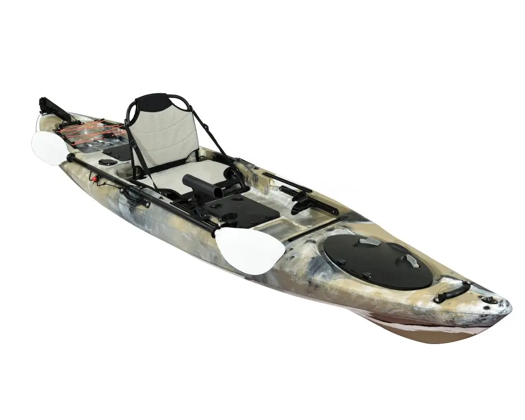 Lightweight Portable Kayak 11.8ft 1 Person Plastic Fishing Boat Single Recreational Water Sports Canoe for Adults Youth