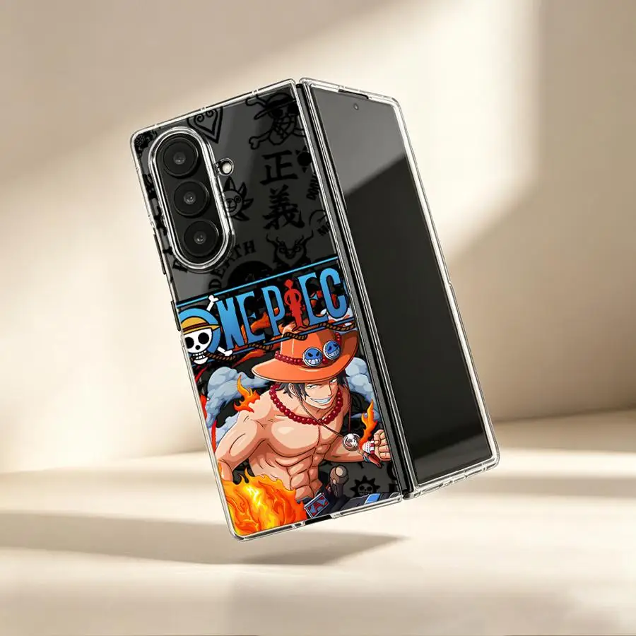 Transparent Soft Phone Cover Case for Samsung Galaxy ZFold5 ZFold4 ZFold7 ZFold3 ZFold6 Z Fold 7 6 5 4 3 Anime ACE