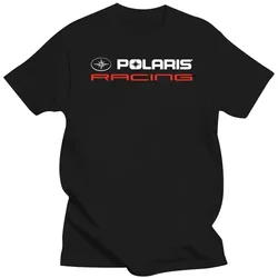 Polaris Racing Rzr Snowmobile Logo Tee Shirt T-shirt Top Clothing Men's Round Neck Short Sleeves Cotton Men Women Cartoon