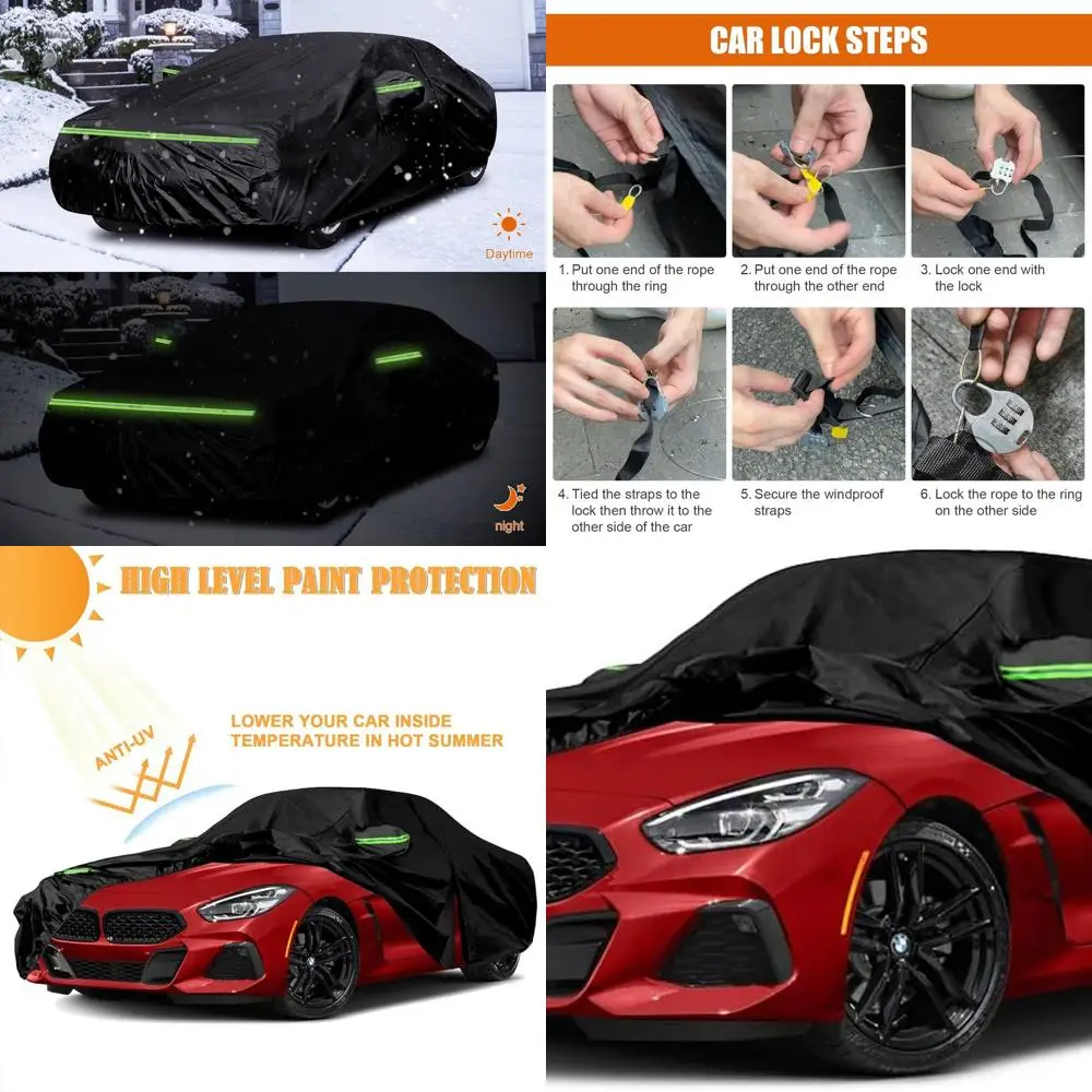 

Custom-Fit 6-Layer Waterproof BMW Z4 E89 G29 Cover with Cotton Liner and Reflective Strips for 2009-2025 Models