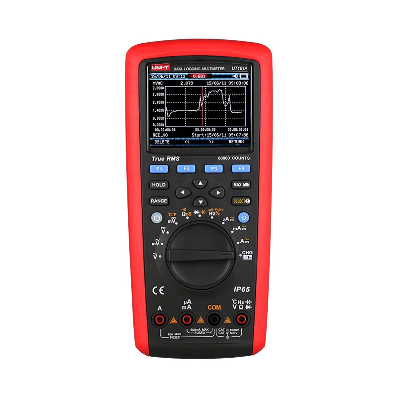 Originele UT181A True RMS Datalogging Digitale Multimeter DC AC 1000 V 60000 Telt Geavanceerde Multi Tester