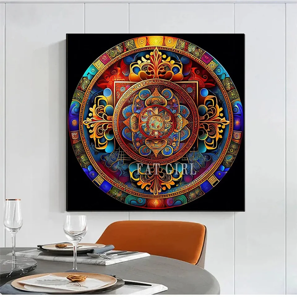 5D Diamond Painting Complete Kit Mandala Flower Full Square Round Mosaic Religion Gift Diamond Embroidery Stitch Home Decor B11