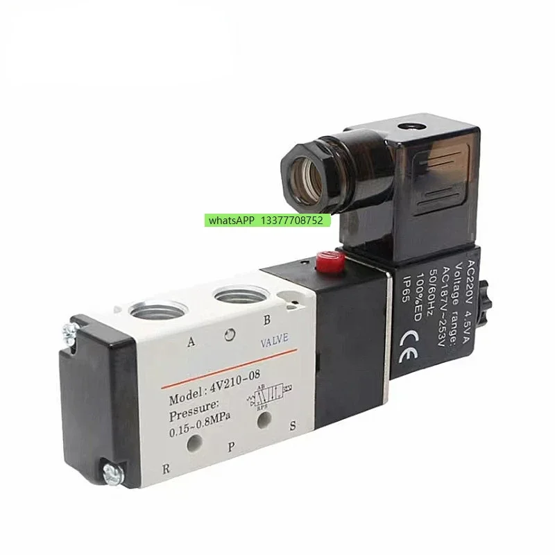 

Solenoid Valve 4v110-06/4v210-08 Dc24v/220V Two-Position Five-Port Reversing Valve