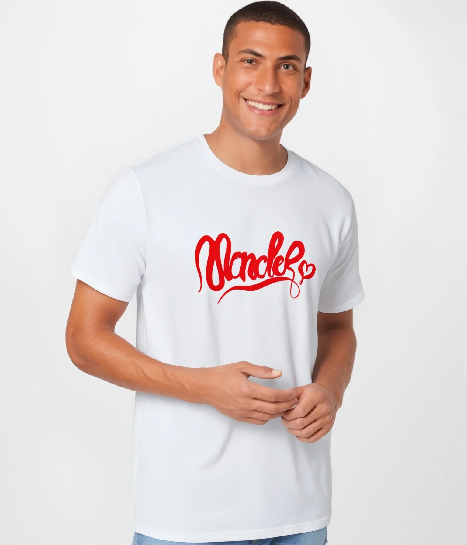 

New Summer Men's T-shirt Fashion Simple Printing Short-sleeved Tops Men's Breath Round Neck Short Clothing Tees Mon2