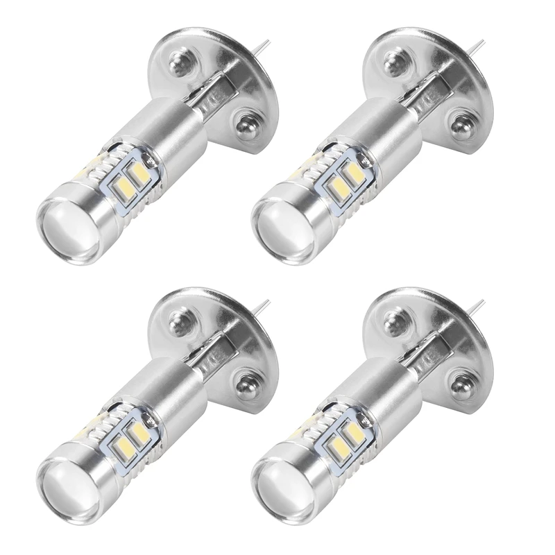 Ampoules de conduite antibrouillard à LED, lumière de sauna, super blanc, 6000K, 200W, H1, 4 pièces