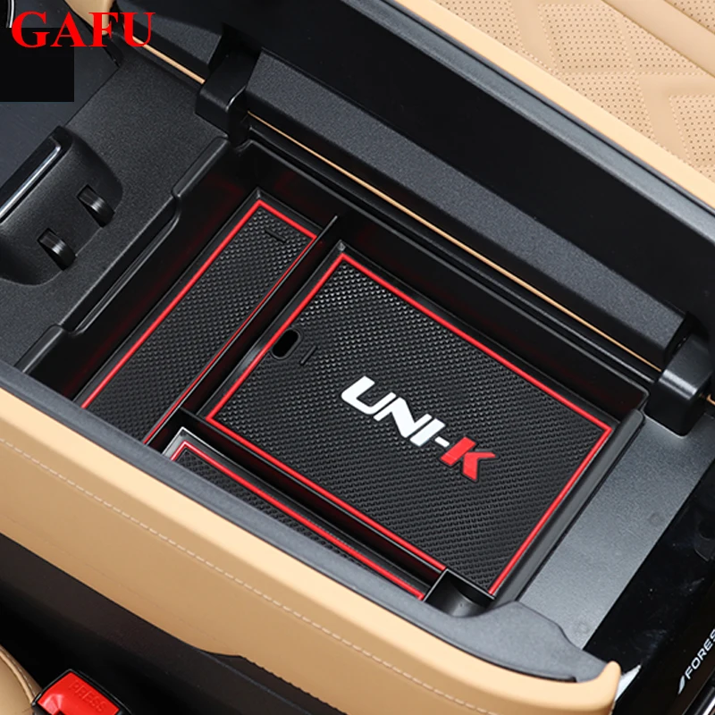 

For Changan UNIK Uni-k 2021 2022 Auto Armrest Storage Box Center Console Compartment Glove Tray Organiser Case Accessories