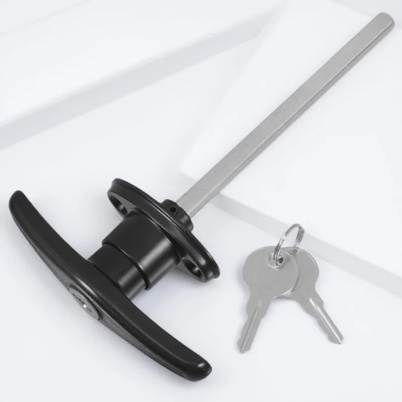 T-Typ-Griffschloss für Garagentor, robuste Zinklegierung, sicherer langer Schaft für die Aufbewahrung im Freien, Schuppen, Spielhaus, Hühnertraktor