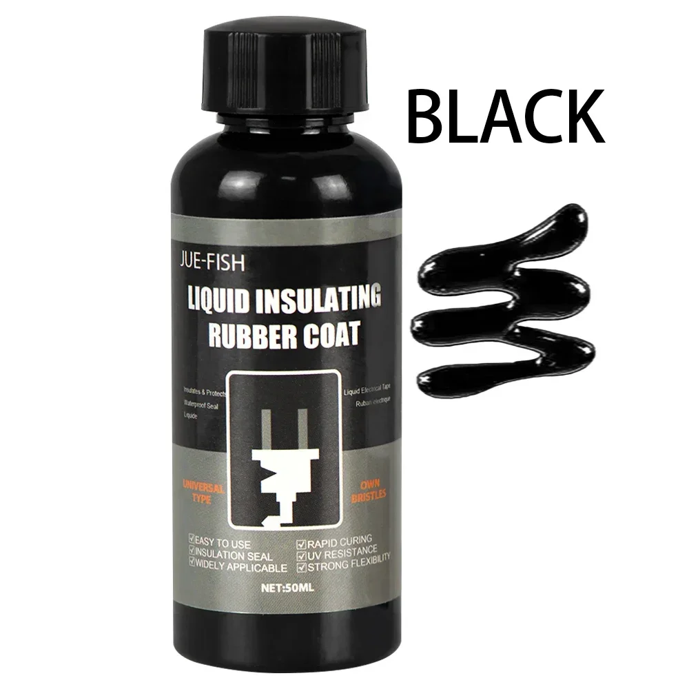 50ML Liquid Insulating Tape Repair Rubber Electrical Wire Cable Coat Fix Line Glue Wide Range Liquid Insulation Paste