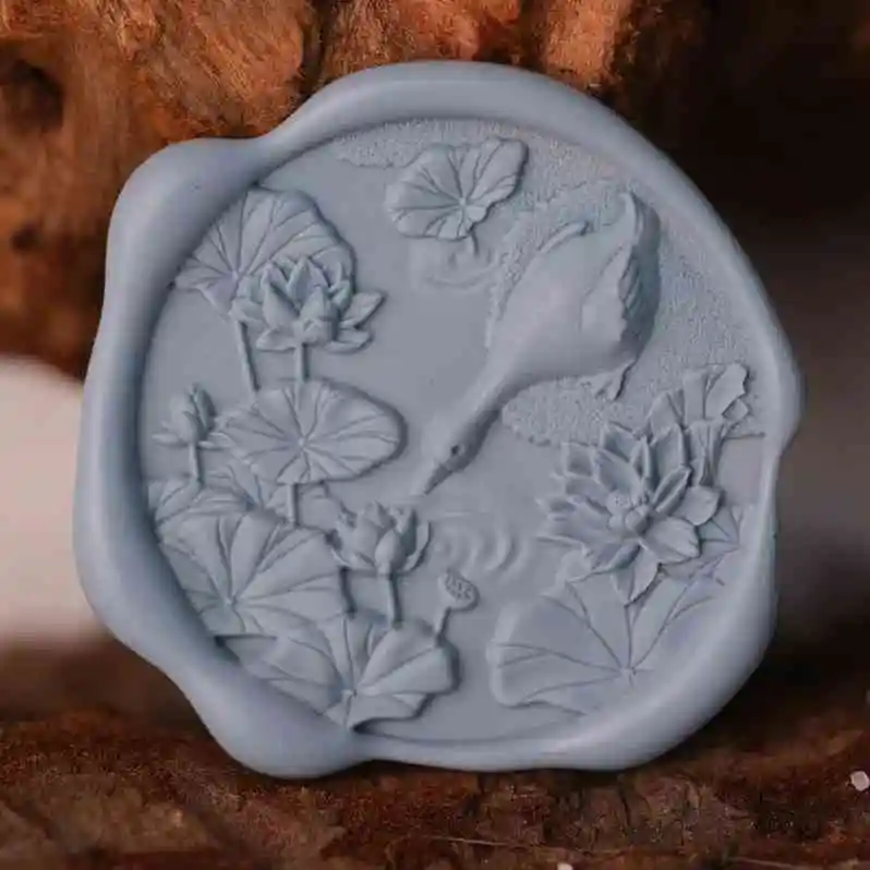 Creative Stamp Lacquer Seal Stamp Head Tulip Lovely Profiled Embossed Butterfly Reading Tile Copperhead Invitation Seal Stamp To