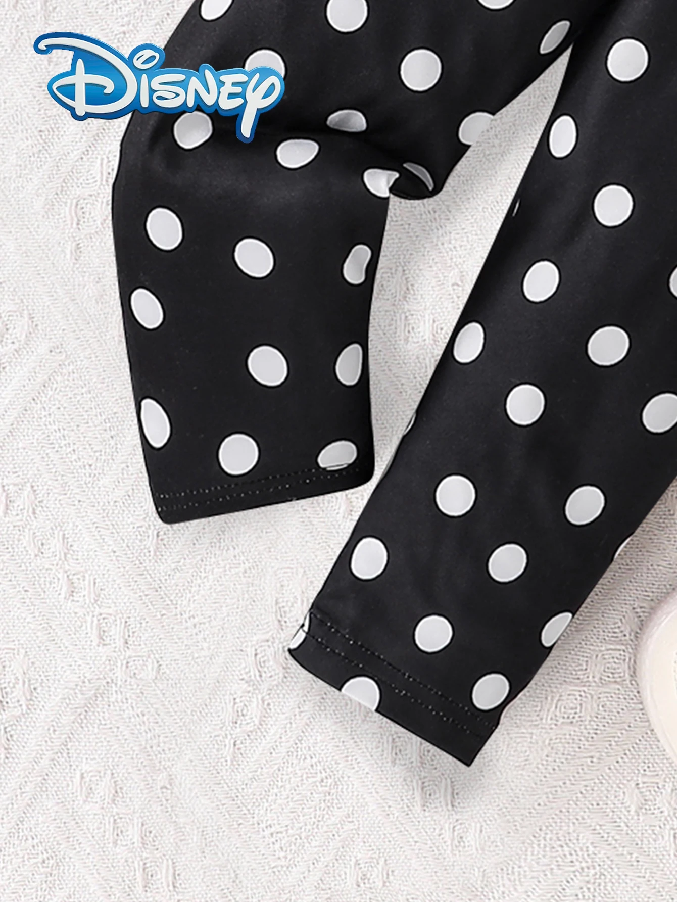 【مرخص رسميًا】مجموعة سراويل ديزني ميني ماوس مكونة من قطعتين للربيع والخريف للفتيات الصغيرات كاجوال بأكمام طويلة مطبوعة برسوم كارتونية ميني ماوس + سراويل مرنة قابلة للتمدد قليلاً للرياضات الخارجية، ملابس رائعة ومتعددة الاستخدامات، هدية رائعة للفتيات #6