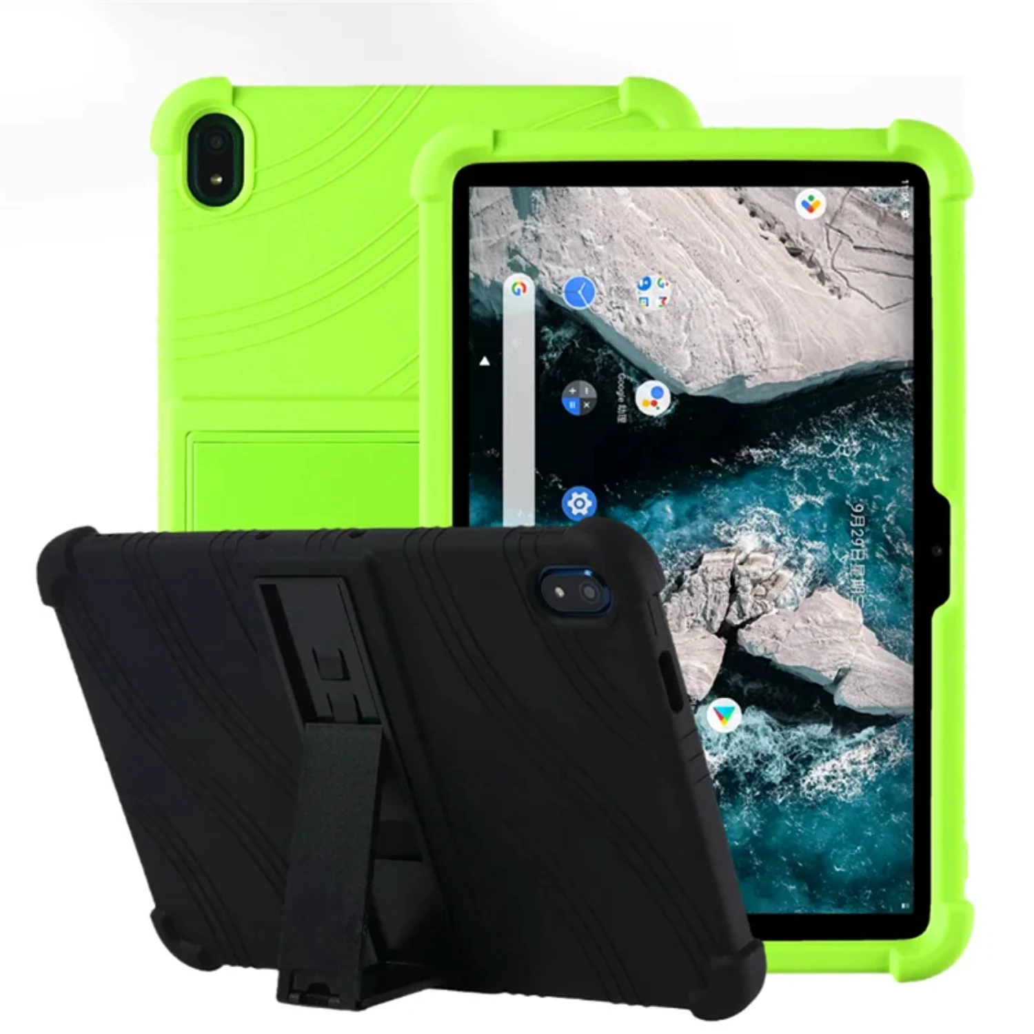 Durable and Stylish Shockproof Safe Silicone Portable Tablet Protective Cover Case with Kickstand for T10 T20 TA-1392 10.36 - Sh