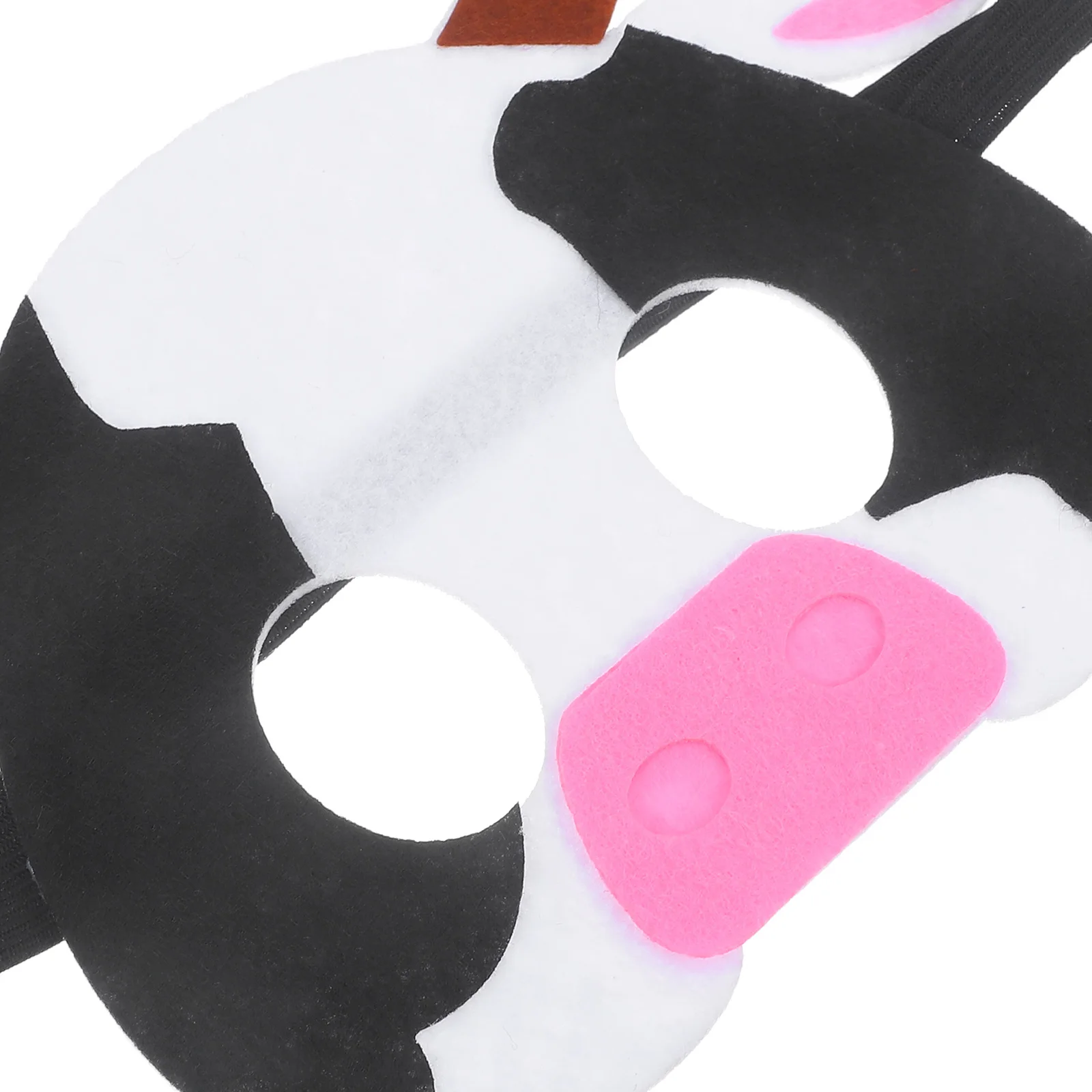 

3pcs Cow Mask Non-woven Fabric Animal Masks for Kids Adults Halloween Carnival Craft Reusable Durability