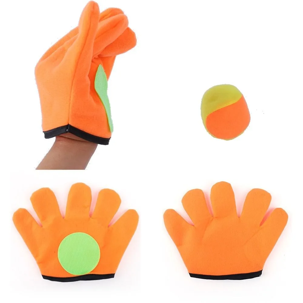 

Throw & Catch Sucker Sticky Ball with 2 Ball Outdoor Sports Magic Sticky Balls Parent-Child Interactive Catch Ball Game Set Kids