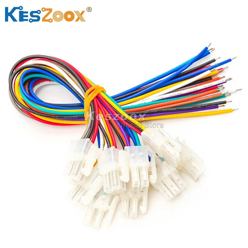 

Tcenofoxy Molex 4.2mm 3900/3901-2020/2040/2060 Wire Cable Connector 80/100cm Length Male Female Socket Terminal 18AWG 0038/40