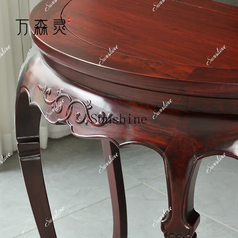 Ming-style fan table against the wall Solid wood antique Xuan Tai Simple side table  FT