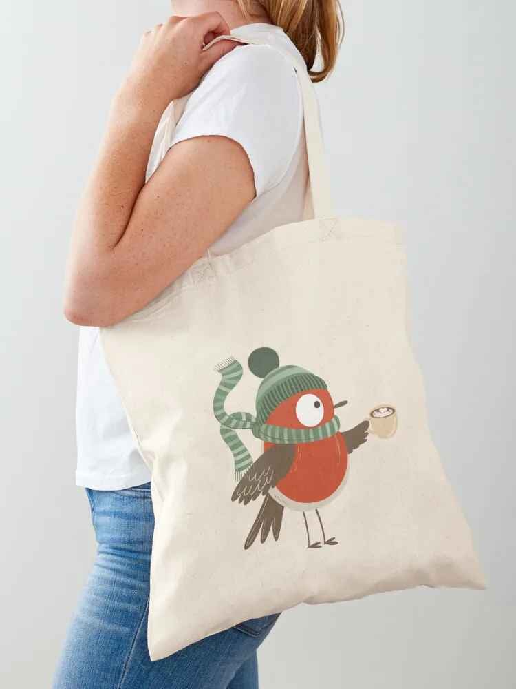 Chilly robin Tote Bag hand bag personalized tote Canvas stote bag