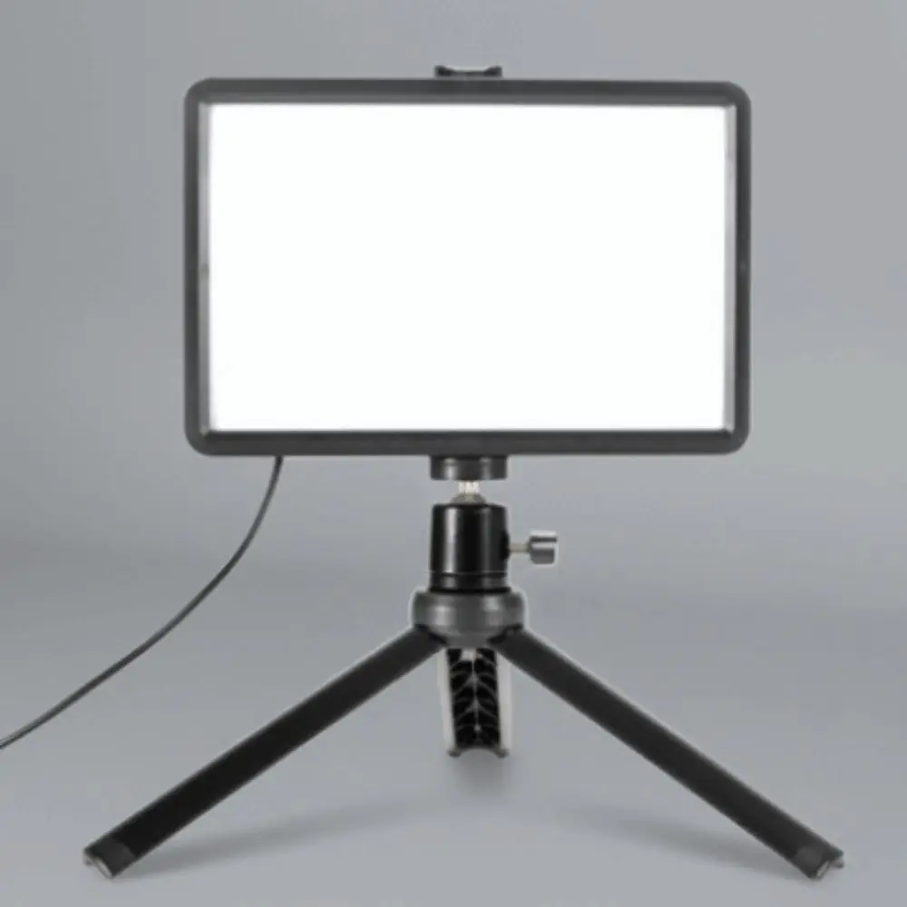 مع ترايبود LED التصوير الفوتوغرافي الفيديو الضوئي 4 بطاقات ملونة شاشة كاملة التصوير ملء مصباح التحكم في الخط متعدد الوظائف #2