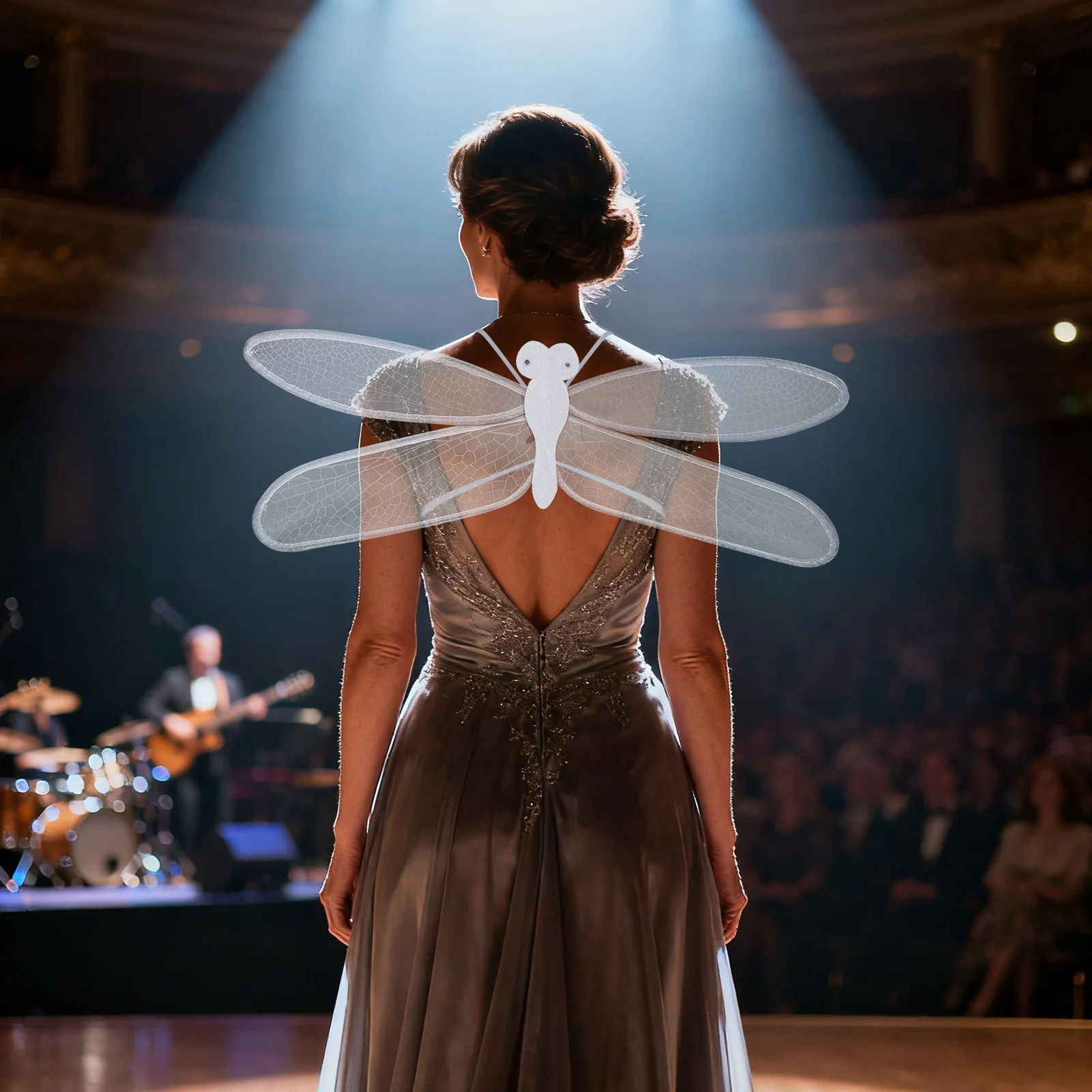 Libellenflügel-Kostüm für Erwachsene, leicht, Feenflügel für Damen und Herren, Cosplay, Party-Requisite, große Stoffflügel, thematisches Event