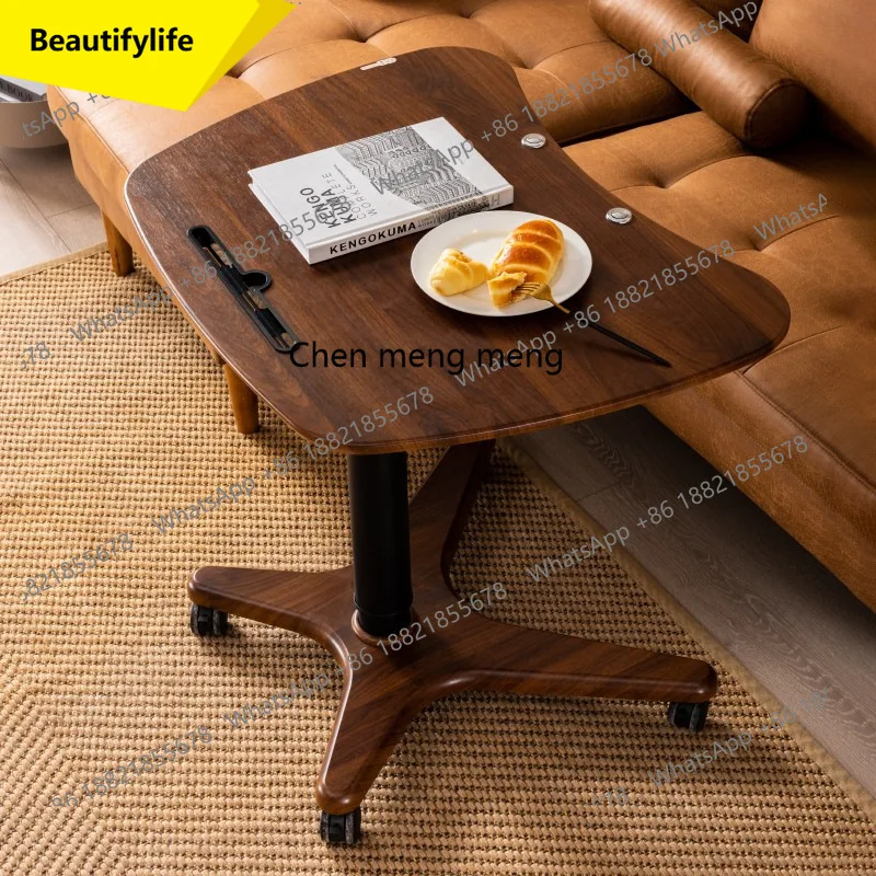 X188 Movable study table Modern simple home desk Living room lifting and flipping multi-functional writing table