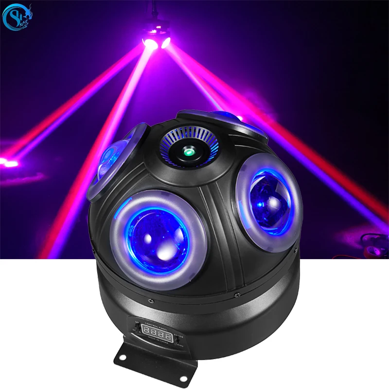 disco led moving head light com laser dmx control rgb em equipamento de festa dj palco clube bar mostrar 01