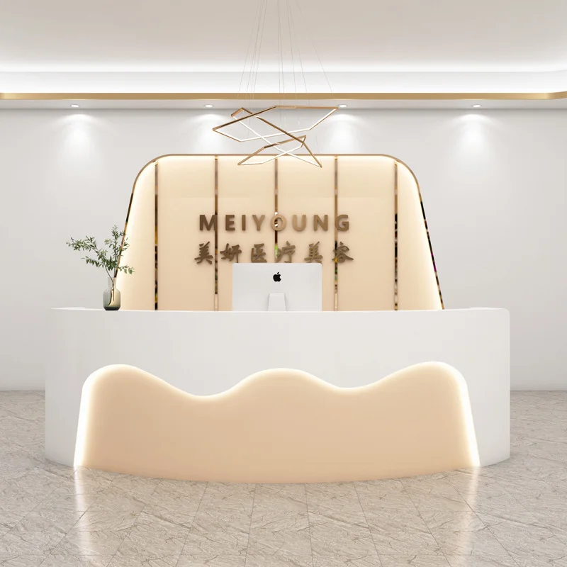 

Стойки для салона красоты, современная простота, стойки для приема, модная ретро офисная мебель Sportello Di Ricevimento YSJDT