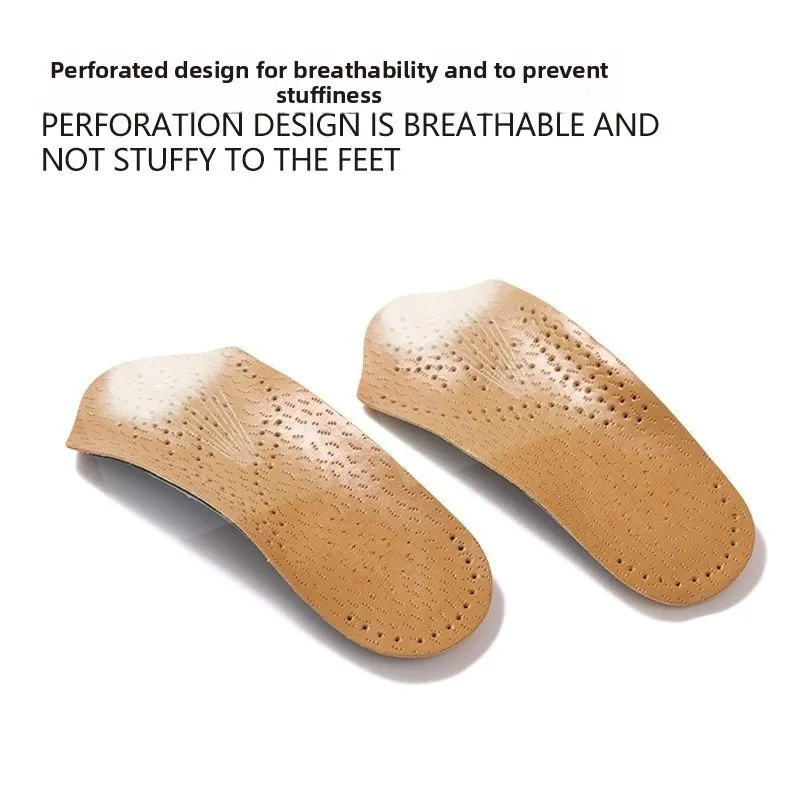 Half Arch Support Orthotic Insoles 3/4 Length Flat Foot Correction Shoe Cushion Orthopedic Shoe Insert Foot Pain Relief Inserts
