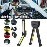 Portable Fold LED Flashlight 21 Modes Multifunctional Strong Magnet COB Work Light USB Charging Emergency Outdoor Camping Light