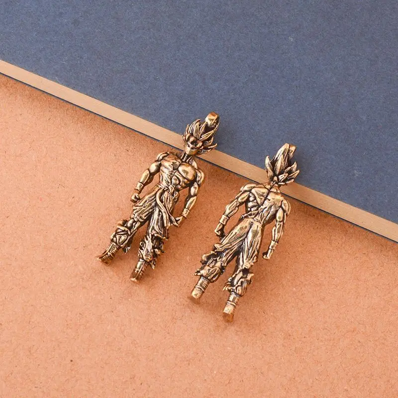 Dragon Ball periphere Messing Retro alte Wukong Charakter Schlüsselanhänger Anhänger Auto Tasche Anhänger kleine kreative Sammlung Dekoration