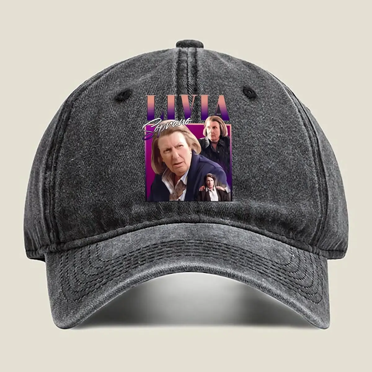 

“Livia Poster TV, Character Design” Washed Baseball Cap