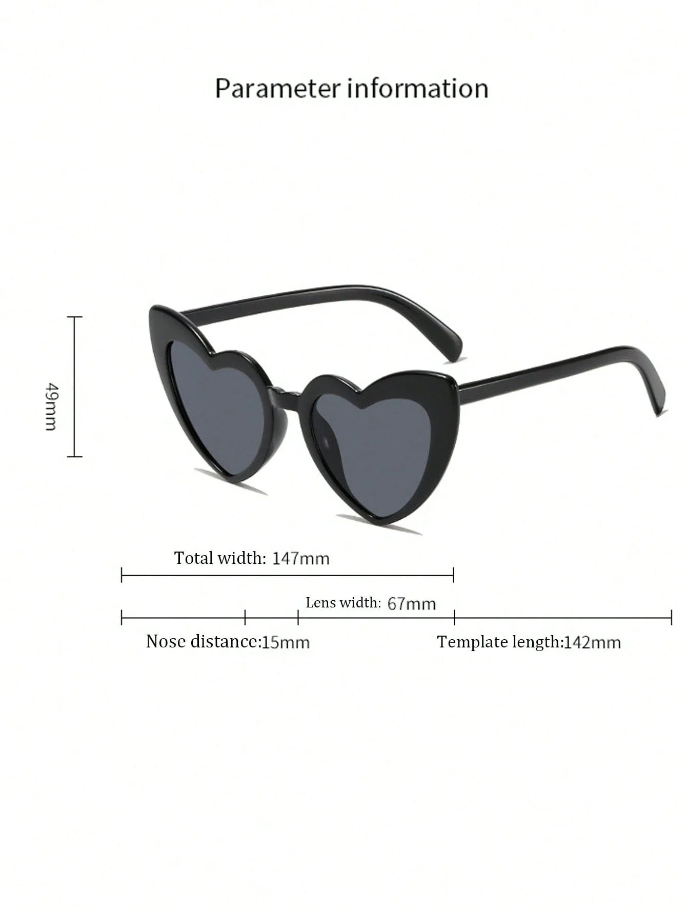 

Персонализированные солнцезащитные очки в форме сердца для свадеб, вечеринок, дней рождения, модные аксессуары