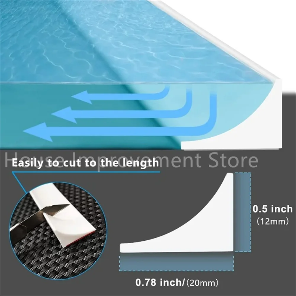 Self-Adhesive Silicone Kitchen Water Stopper Water Retaining Strip Bendable Bathroom Door Washing Machine Shower Dam Barrier