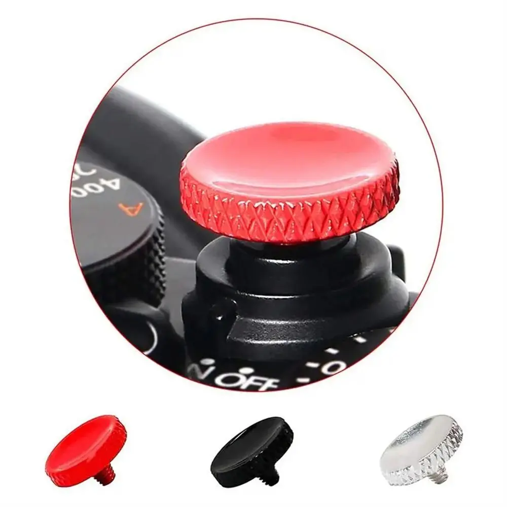 Concave Shutter Release Button Copper Ergonomic Camera Shutter Button Knurling Design Metal Camera Triggers