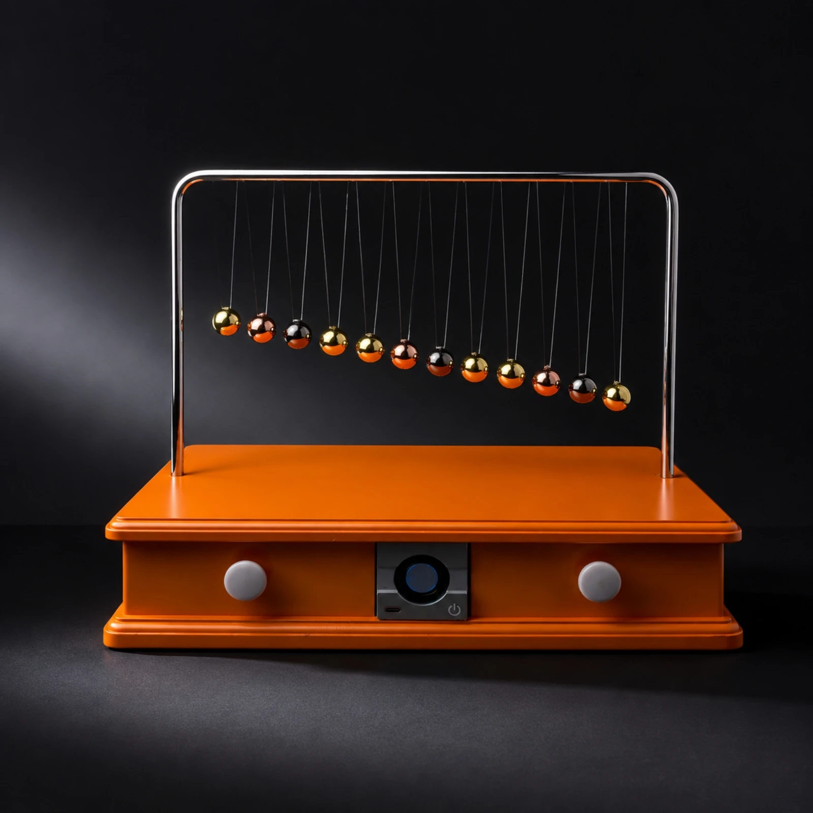 Desk Ornament Decorative Multifunctional Newton's Cradle with Bluetooth Speaker Tabletop Decor for Home Office, Workspace