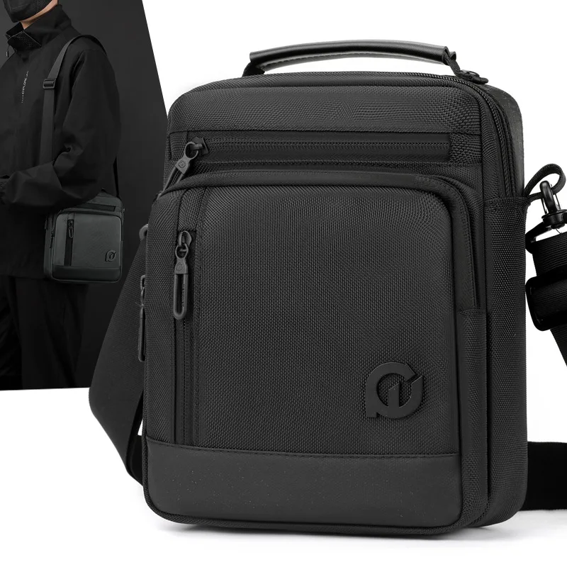 

Fashion Men's Sling Casual Business Shoulder Bag Waterproof Crossbody Bag Large Capacity Top Handle Messager Shoulder Handbag