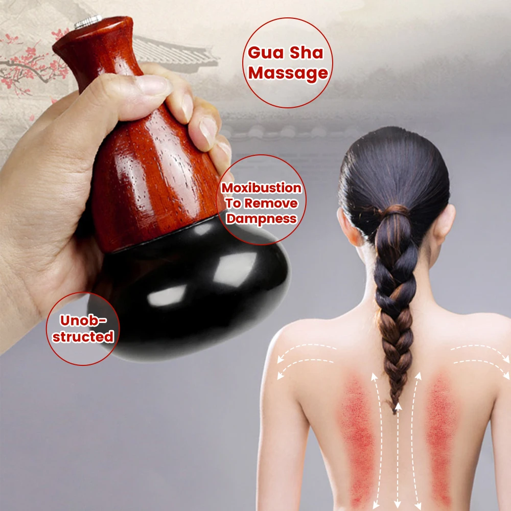 

Gua Sha Electric Hot Stone Massager Meridian Dredge Push Back Knead Abdomen Support Moxibustion Slim Foot Muscle Massage Tool