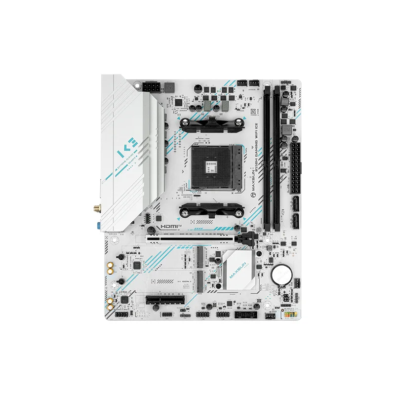 MS-B550M M-ATX Motherboard Support AMD Ryzen 5000 Series CPU DDR4 Dual M.2 PCIe 4.0 x16 HDMI DP Built-in WiFi Gaming Mainboard