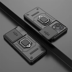 For Cover Xiaomi Poco F6 Pro Case Poco F6 Pro Capas New Bumper Shockproof Lens Camera Protector Ring Holder Fundas Poco F6 Pro