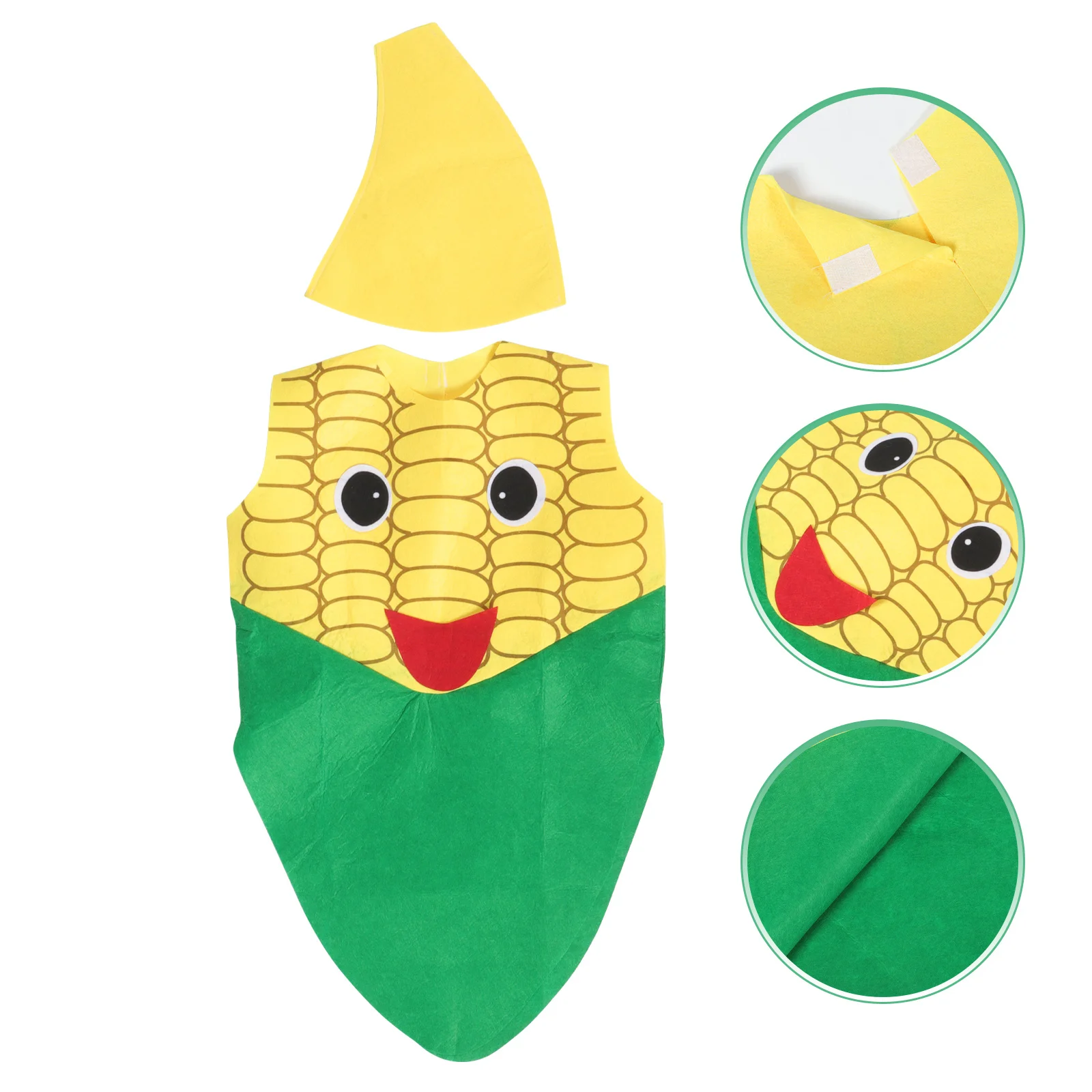 

1 set Vegetable Kit For Kids Child Cosplay Party Outfit Stage Performance Carnival Dress Vegetables Costume Toddler