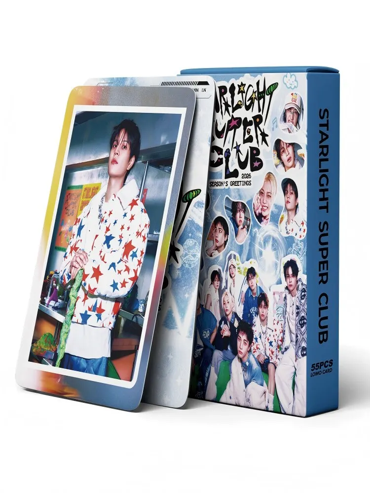 2026 nouvel an Stray Kids 55 pièces nouvel petit Album de cartes Starlight Super Club KPOP Support Collection carte Photo LOMO carte cadeau