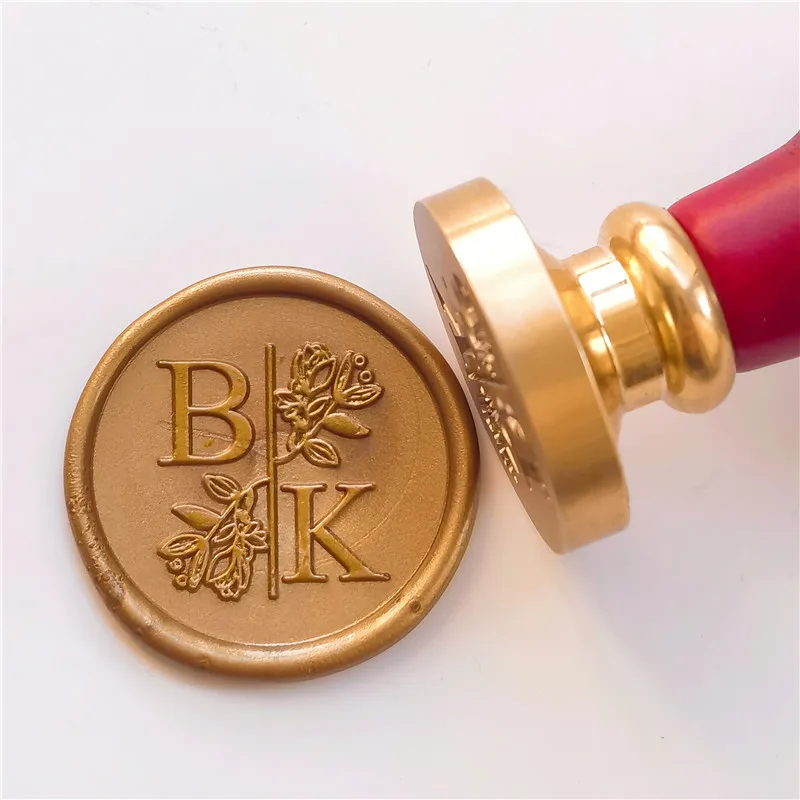 1 DIY customize double Name 2 initials personalized Letter stamp/Sealing Wax /wedding Wax Seal Stamp Custom invitations envelop