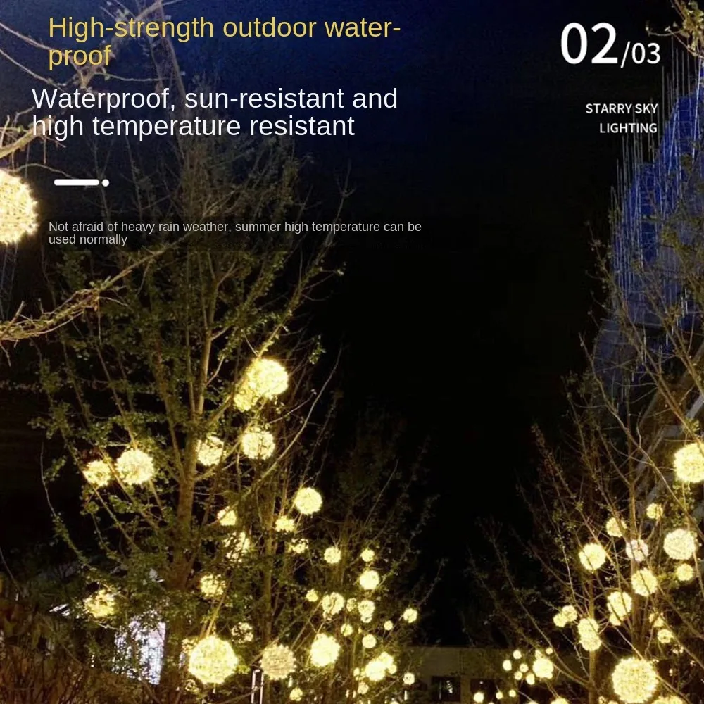 High Quality 20CM Hanging Light LED Light Multiple Colors Rattan Ball Fairy Light String Outdoor