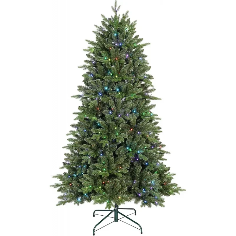 7ft Prelit Christmas Tree with Remote ControlArtificial Fake   340 Multi-LED Lights, 48  Modes, 212