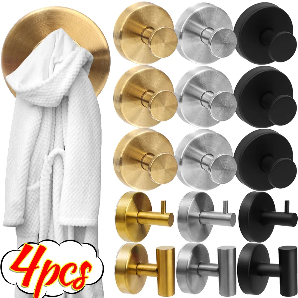 Metal Suction Cup Hook Strong Vacuum Bathroom Wall Mount Hooks Waterproof Towels Holders Stainless Steel Reusable Wall Hangers